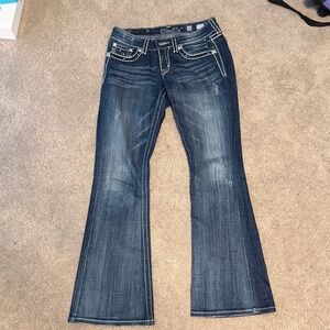 Miss Me Dark Blue Flare Jeans